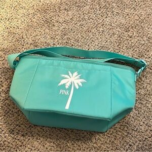 PINK Victoria's Secret Aqua Palm Travel Bag